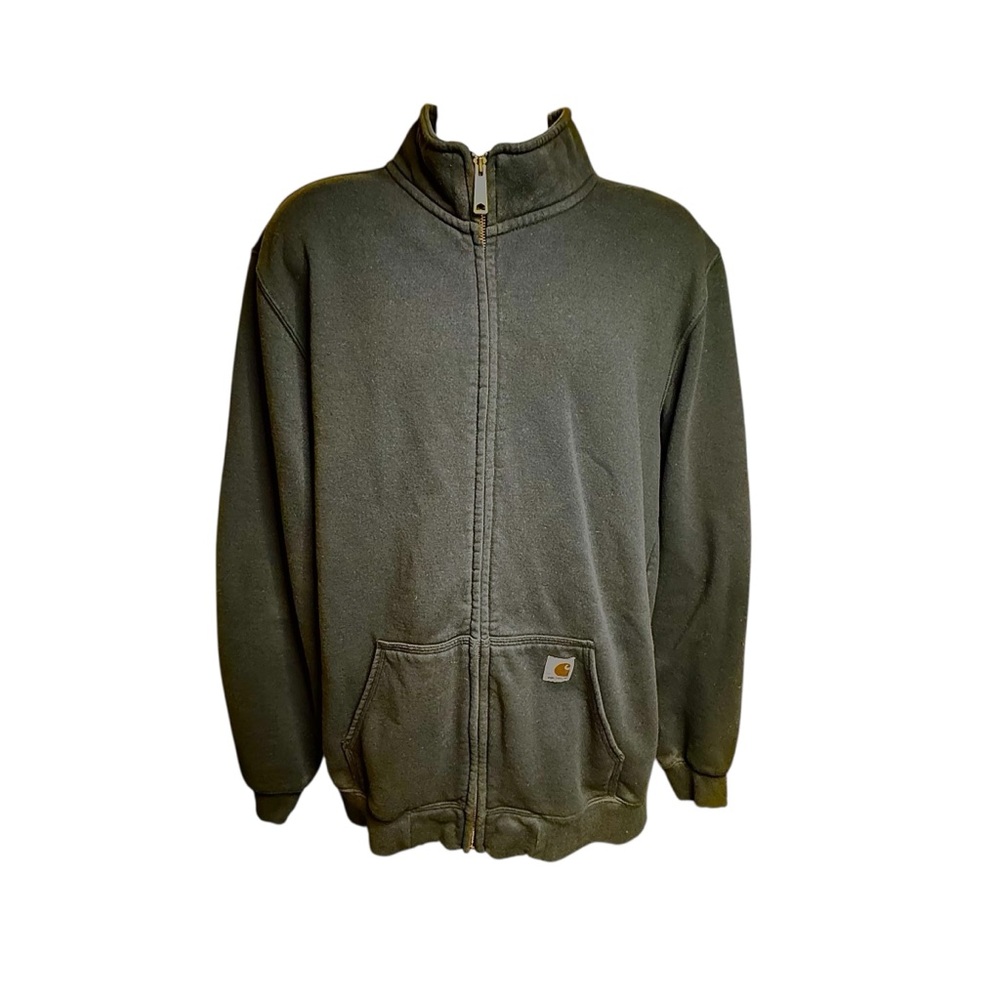 Carhartt Men's Black Zip-Up Sweater Large Tall